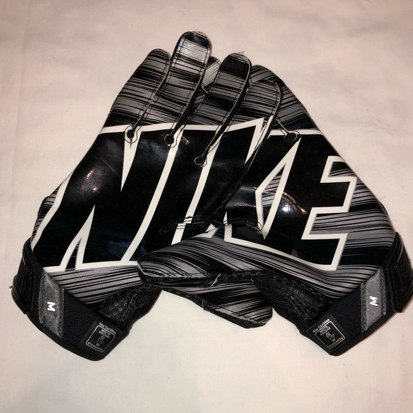 Nike Logo Afult Receiver Football Gloves Size M